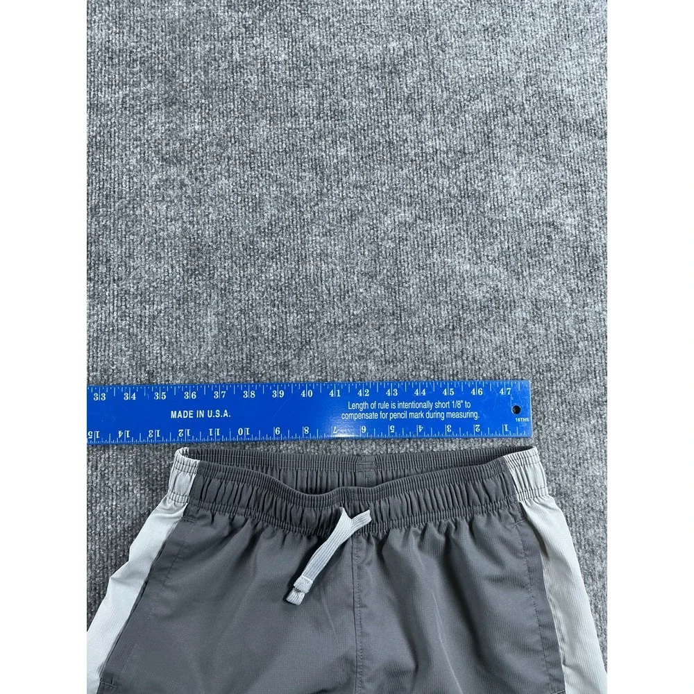 Under Armour Boys Gray Active Track Pants Youth Large YL Ankle Zip Loose Fit